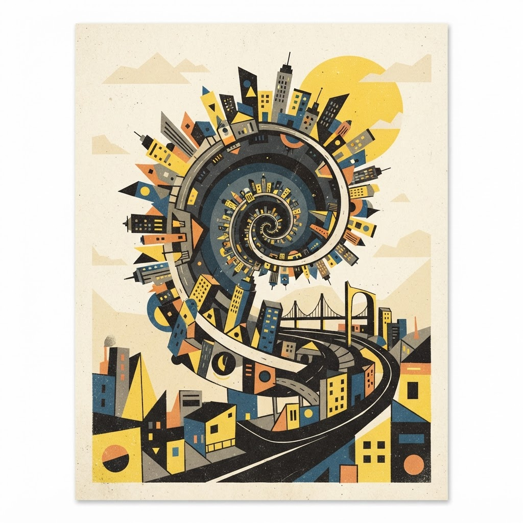 Folding City — fine art print from Week 23